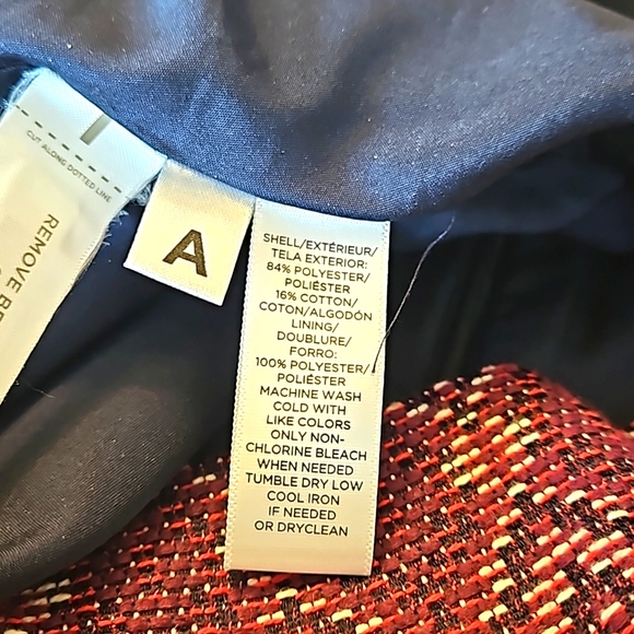 LOFT Tweed Faux Wrap Mini skirt, Size 6 - Picture 7 of 7